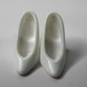 Modern White‎ Plastic Barbie Closed Toe High Heels Pre-Owned